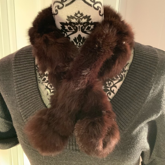 Accessories - Faux fur collar scarf